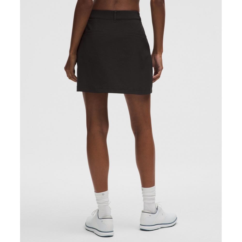 Lullulemon Stretch Twill Front Pleated Golf Skirt *Embroidered Logo Blk