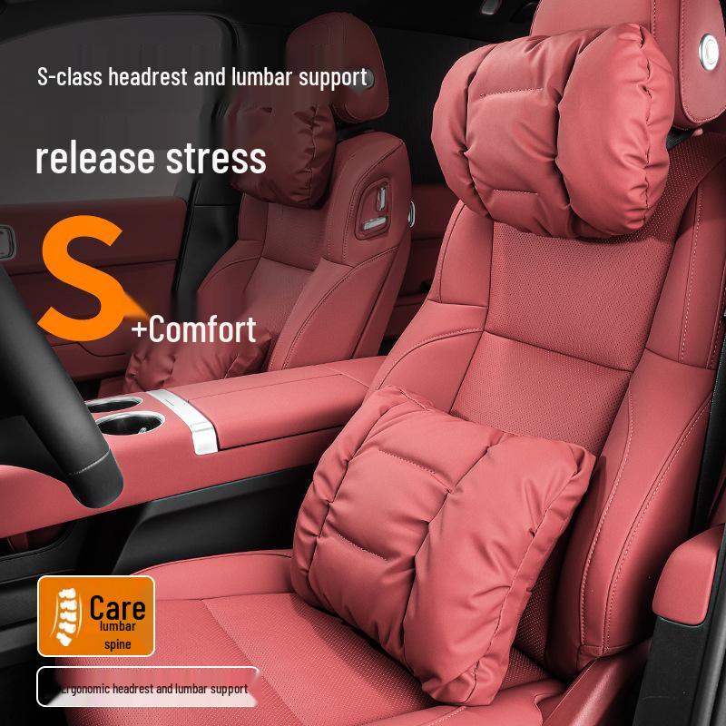 Lynk & Co Car Headrest & Lumbar Support Pillow for Neck Protection