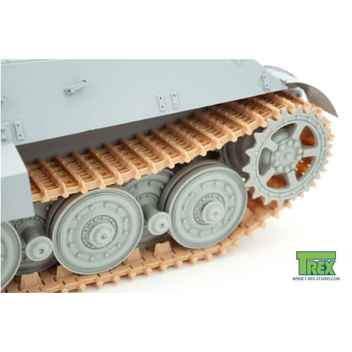 T-Rex Studio 1/35 WWII German King Tiger Railroad Tracks Pattern 1 Plastic Model Kit Parts TR85053 Pre-painted