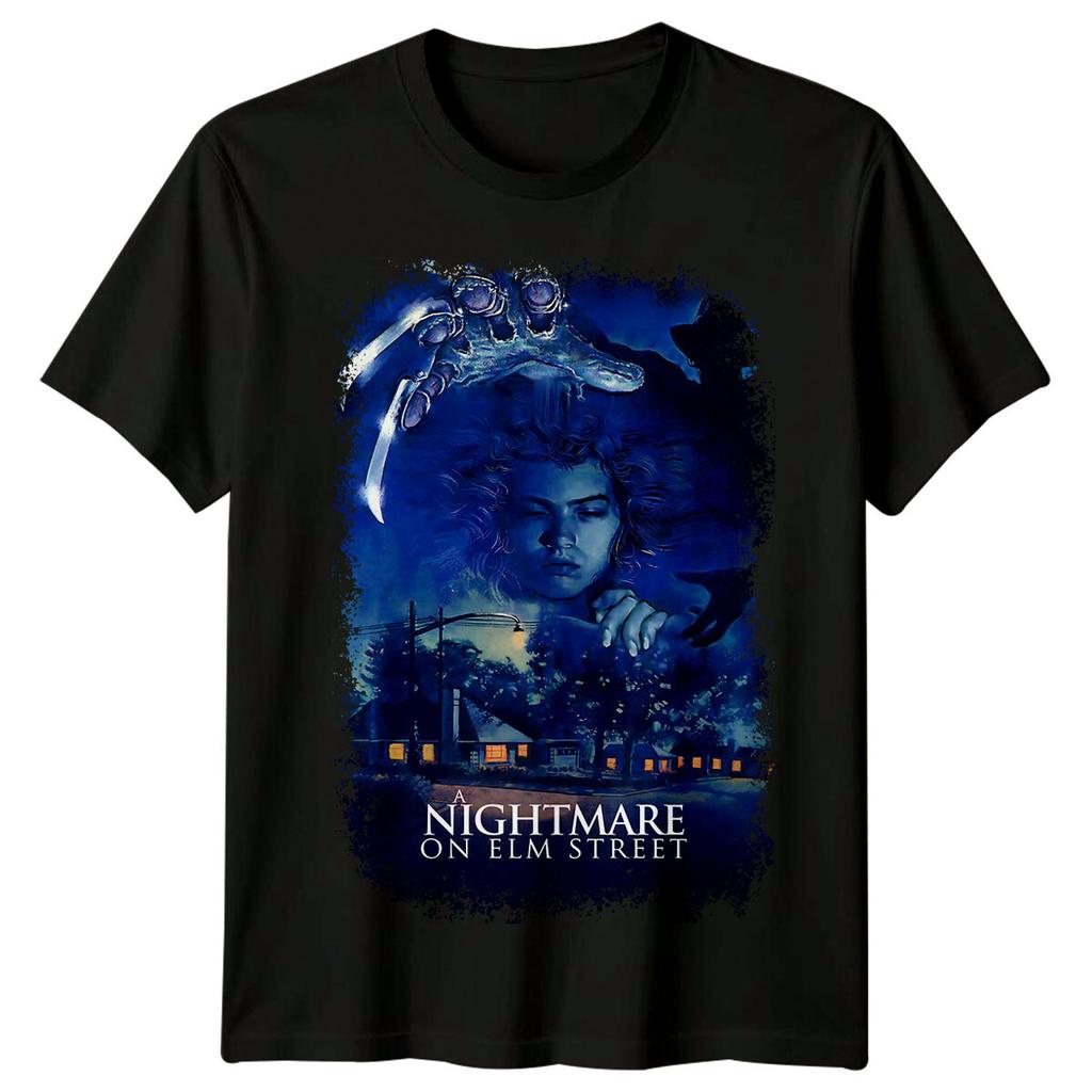 Nightmare - Dal profondo dei tuoi incubi (1984) T-shirt Ispirata al Poster del Film Maglietta Retro Unisex