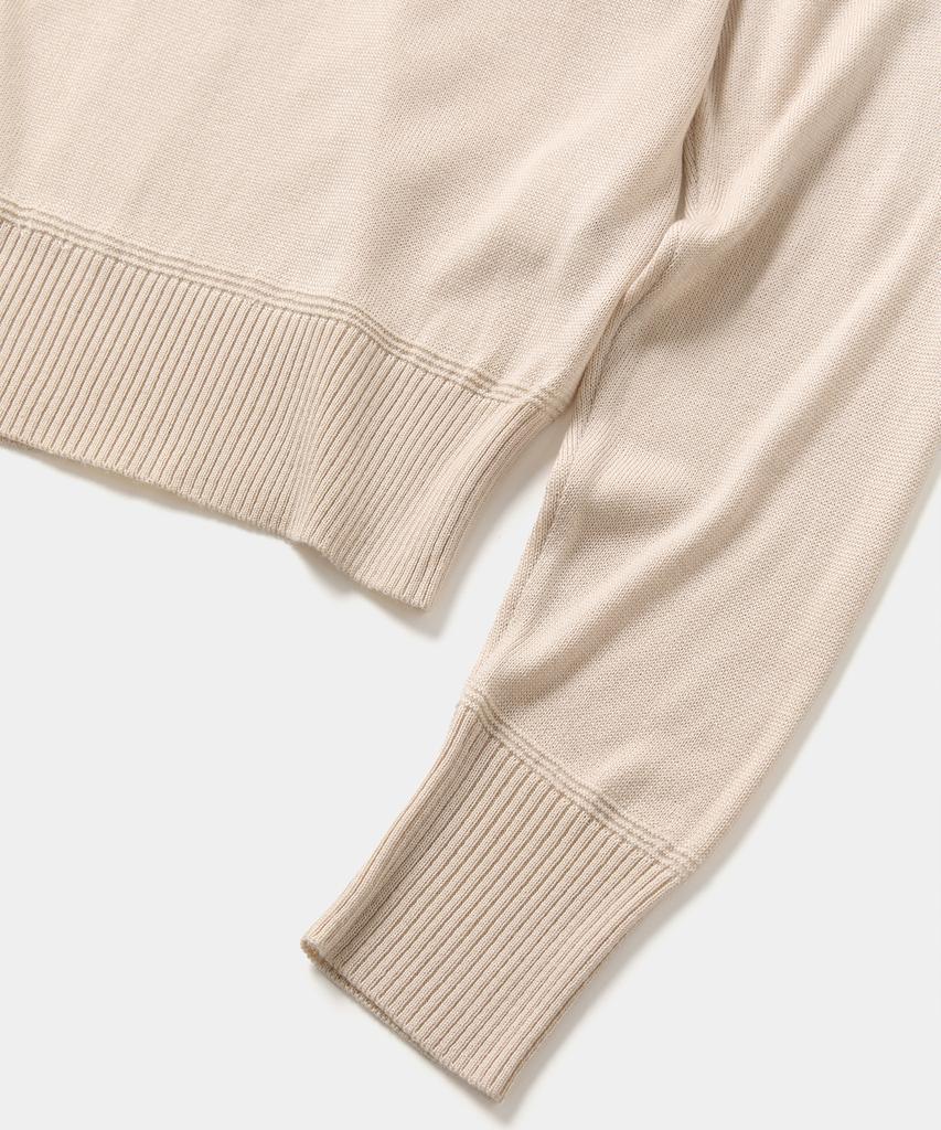 Laikeueomojeu Line V-Neck Knit_Beige