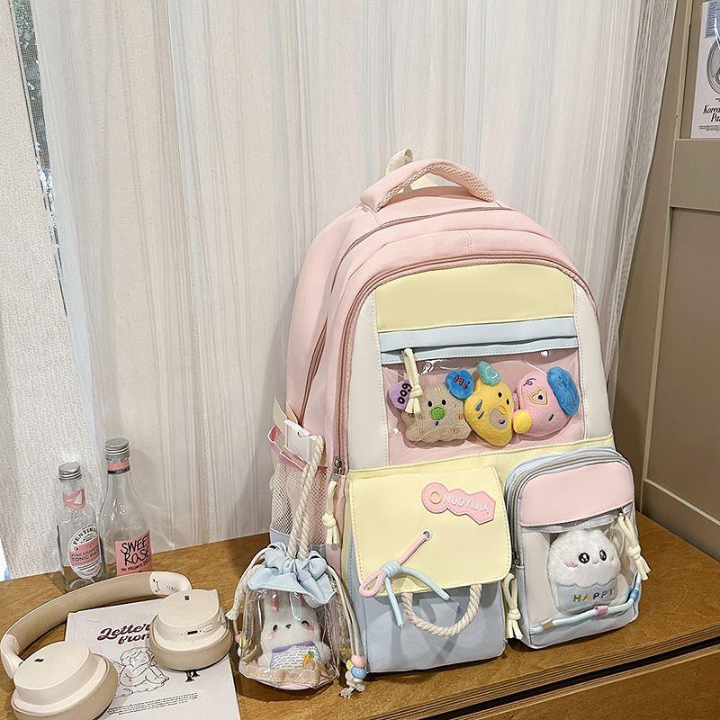 Junior High School Student Good-looking Primary School Student Cute Backpack Cartoon Backpack High School Student Large Capacity Lightweight Backpack