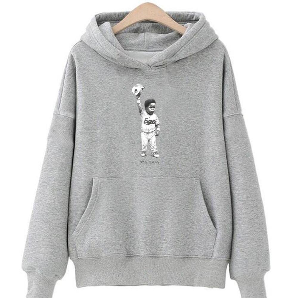 Born Ready Graphic Hoodies Vladdy Born Ready Legendary Sportswear Autumn Winter Long Sleeve Hoody Unisex Fashion Y2K Sweatshirts