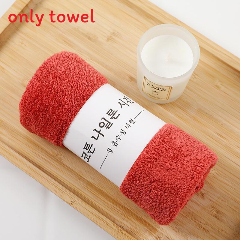 Plush Coral Fleece Towel 30x60cm Soft Absorbent Home Gift For Adults