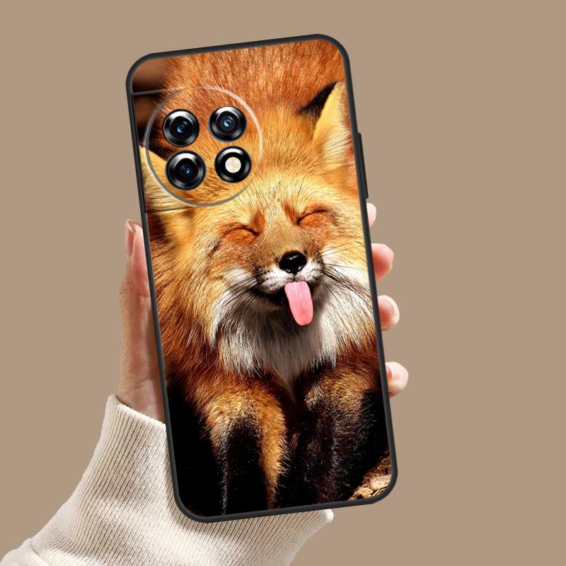 Cute Fox In Autumn Case For OnePlus 10T 8T 9R 10R 12R OnePlus 12 11 9 10 Pro Nord 2 CE 3 Lite N10 N20 N30 Cover