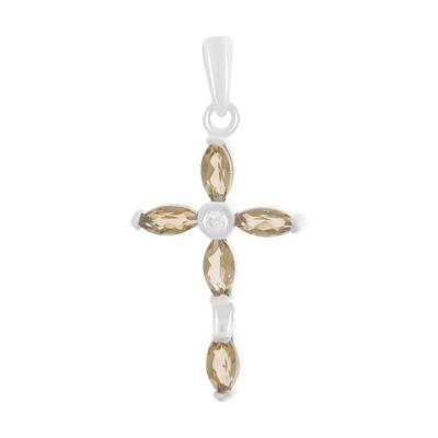 Silver Cross with Sultanite 1.365ct (2169192)