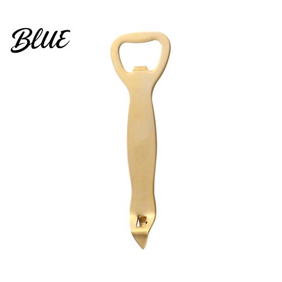 Colorful Bottle Opener And Can Opener Durable Stainless Steel Design Double-Head Pry Cap Manual Punch Multi-Functional Portable Kitchen Bar Tool