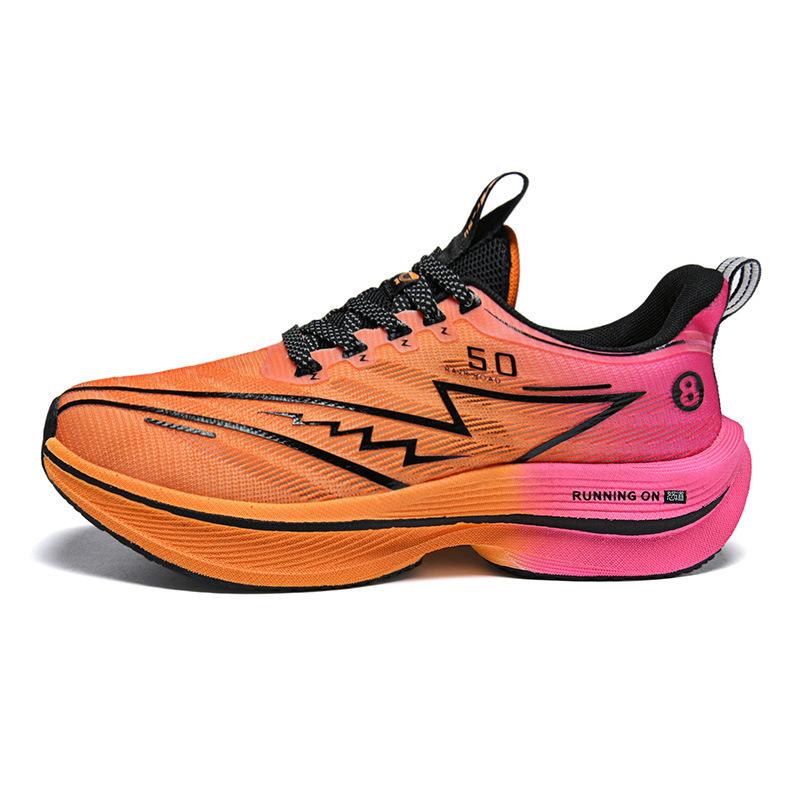 New Popcorn Mesh Breathable Couple Running Shoes Sports Shoes Autumn Racing Running Shoes 2025 Board Shoes Carbon