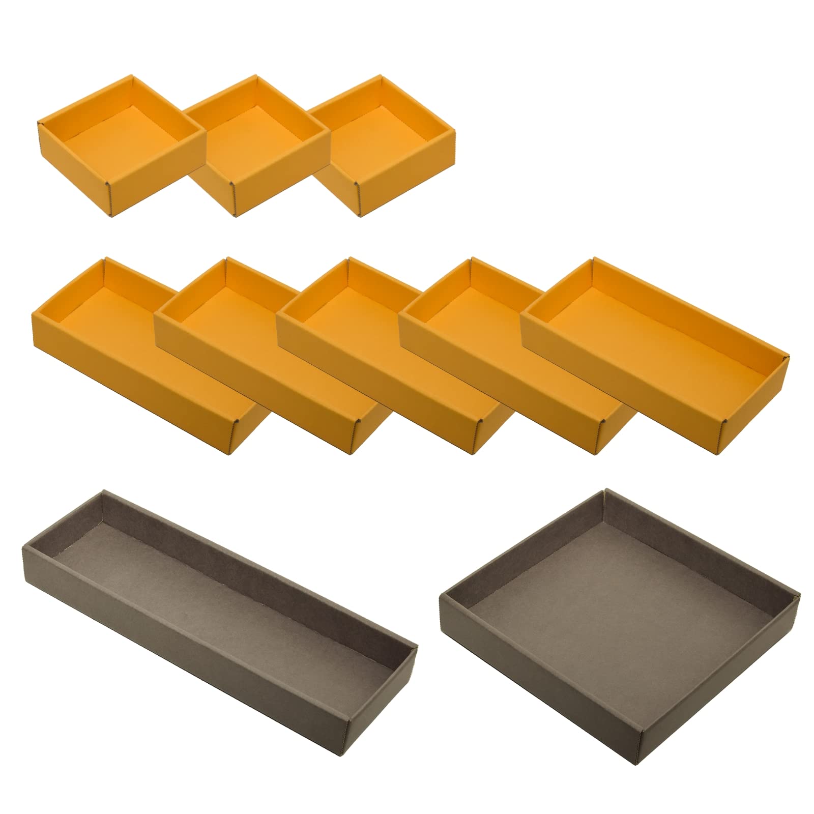 

yamapac Drawer Organizer Tray Shallow Type x Set of SHIKI® (Yellow Taupe, 10)
