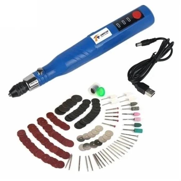USB Electric Drill Cordless Electric Drill Engraving Pen Rotary Tools Mini Drill Set For Polishing Drilling Cutting Dremel Tools