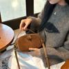 Women's Genuine Suede Cowhide Leather Shoulder Bag Soft Cow Versatile Ladies Crossbody Bag Trendy Luxury Female Designer