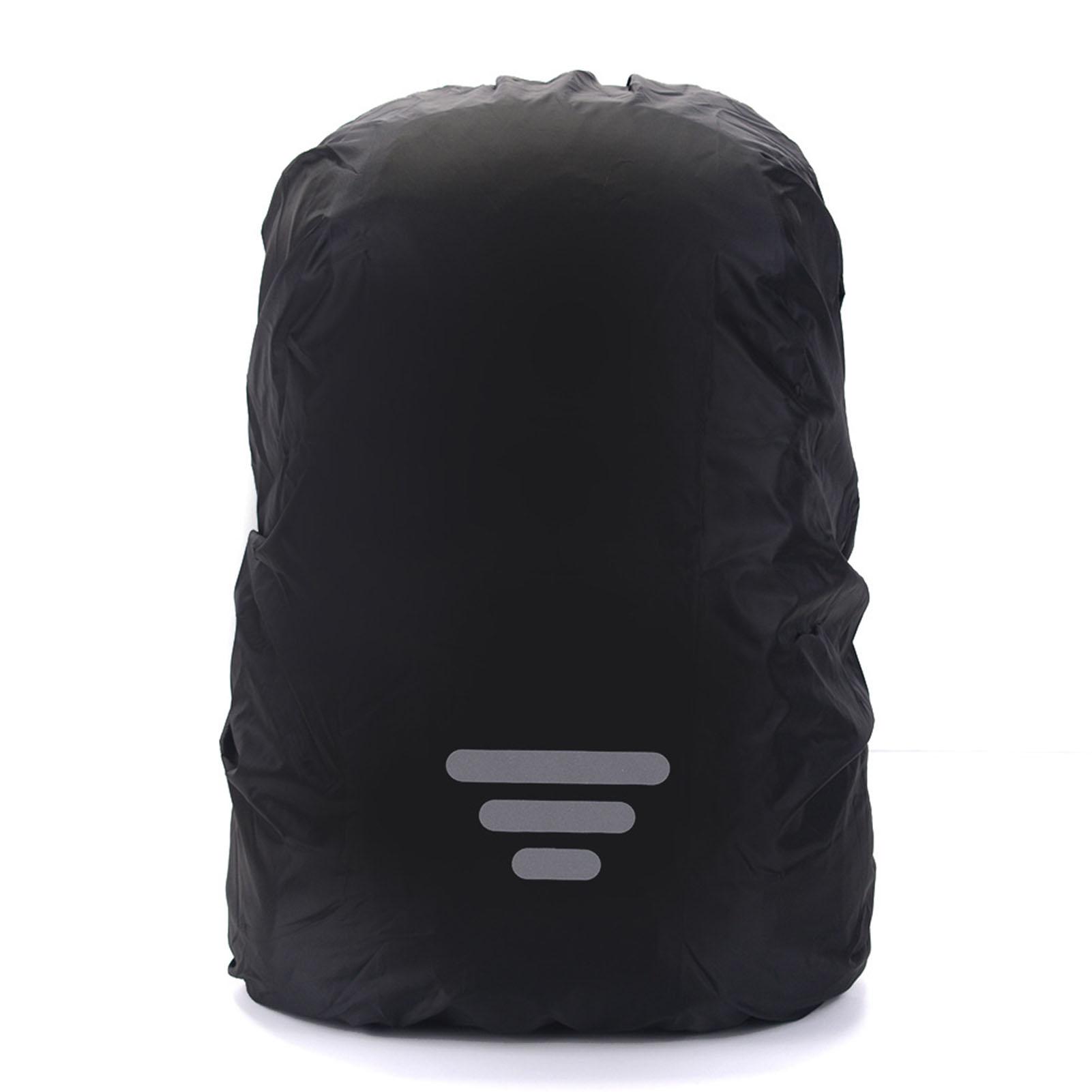 Backpack Rain Cover Waterproof Lightweight Reflective Oxford Cloth Backpack Cover Black Black Backpack Cover