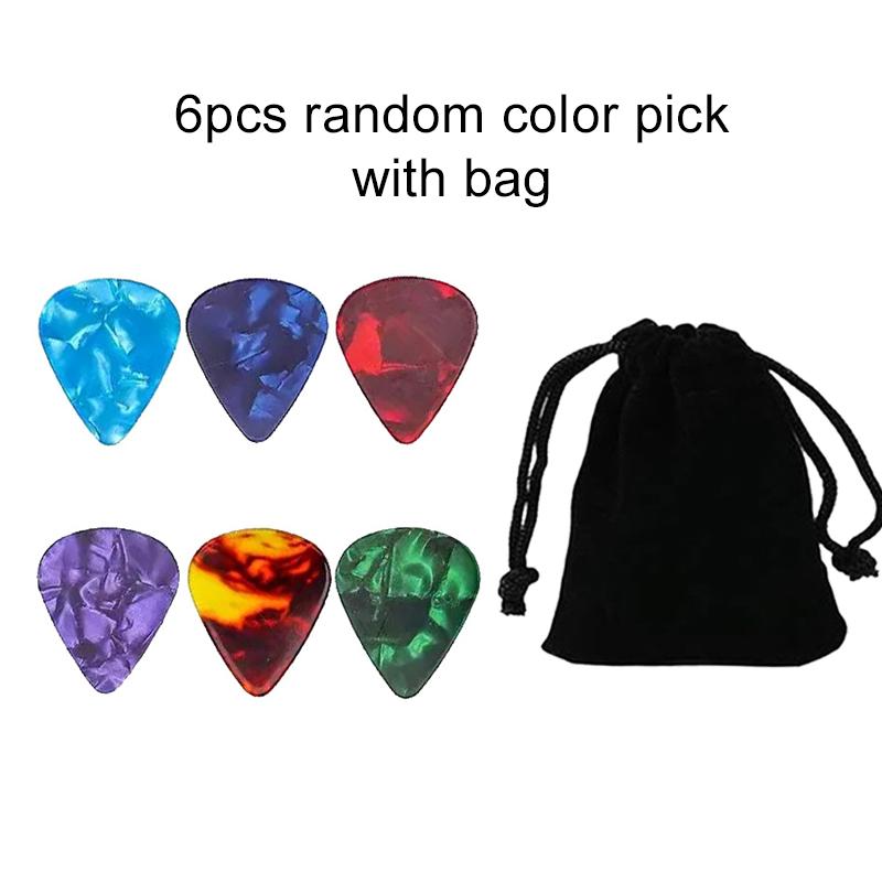 

6/12/30/50PCS Guitar Picks with Bag Celluloid Electric Smooth Guitar Pick Plectrum Bass Acoustic Electric Guitar Accessories TMZ