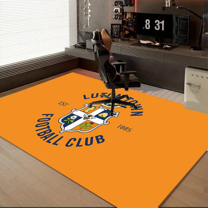 1PC Luton Town Crest Floor Mat for Living Room, Game Rooms, Office, Bedroom, Office Floor Mat Playful Design, Christmas fan gifts