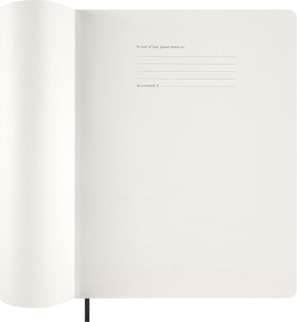 Moleskine 2025 July Spiral Academic Large Size W x 21cm Soft DSSPB12AMWH3Y26 Planner, Start, 12-Month Diary, (13cm H), Cover, Black,