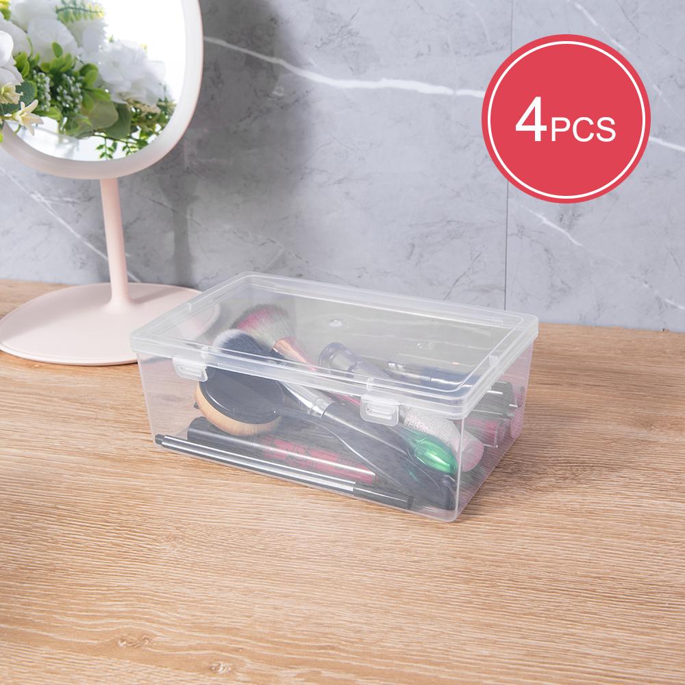 2PCS/4PCS Transparent Large Capacity Mask Storage Box Household Mask Nose Medicine Storeage Compartment
