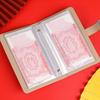 Portable Saving Money Binder PU Leather Account Book Cash Budget Binder  New Year's Gift