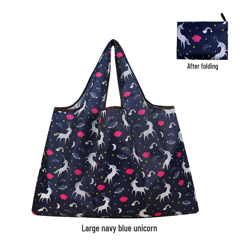 Portable Eco-friendly Japanese Cloth Shopping Bags – Waterproof, Foldable, and Washable for Supermarket Use