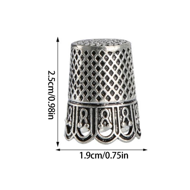 Elegant Metal Thimble With Awl And Needle Holder For Sewing Projects