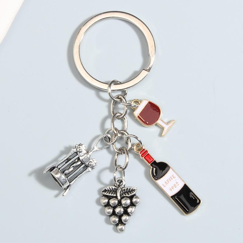 Enamel Beer  Beer Cup Red Wine Bar Souvenir Gift For Women Men Accessorie Car Hanging Jewelry Bag Charm