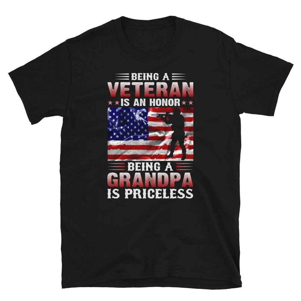 Being A Grandpa Is Priceless US VETERAN Awesome Graphic Classic L