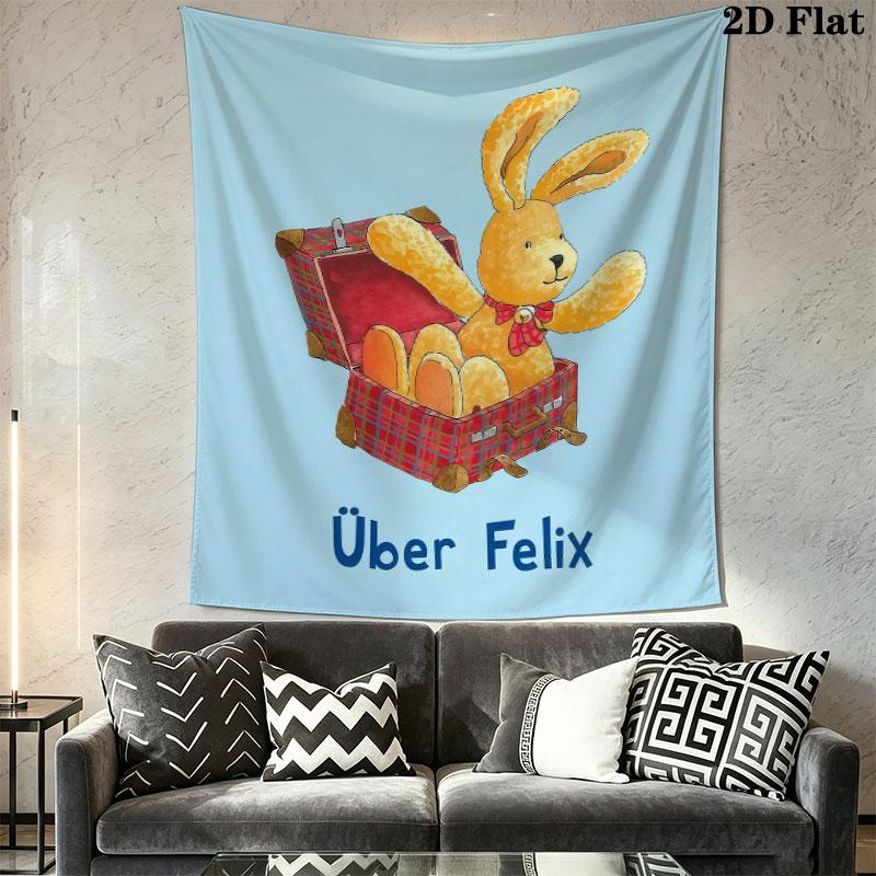 Felix Zirkus (2) Wandteppich Ästhetisches Wandbehang Gedruckter Stoffdecke Dekorative Wandteppiche für Schlafzimmer Wohnzimmer Heimdekoration