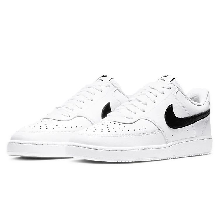 Nike Court Vision Low White Unisex Sneakers Black CD5463-101