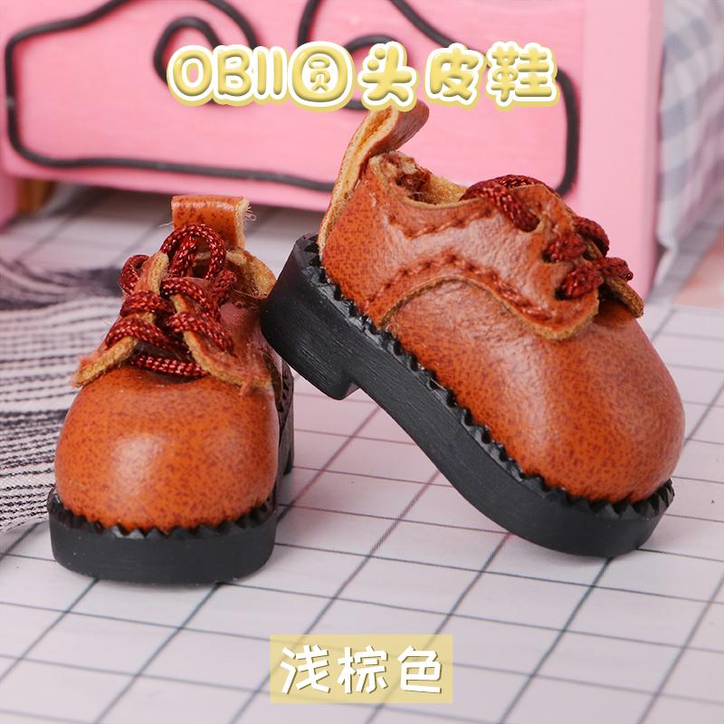 2 Stück 1:12 OB11 Uniformschuhe Lederschuh Puppe Klassische Schuhe Anzug Für Ob11 1/12 Bjd Abnehmbare Puppe Gsc DOD YMY Puppenzubehör