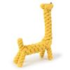 Pippi Tao Shaped Cotton Rope - Woven Giraffe, Grinding Teeth Resistant Multi-Strand Knot Pet Toy