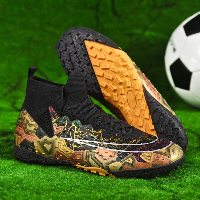 20252025 high-top football shoes male adult adolescent student children outdoor lawn game sports shoes