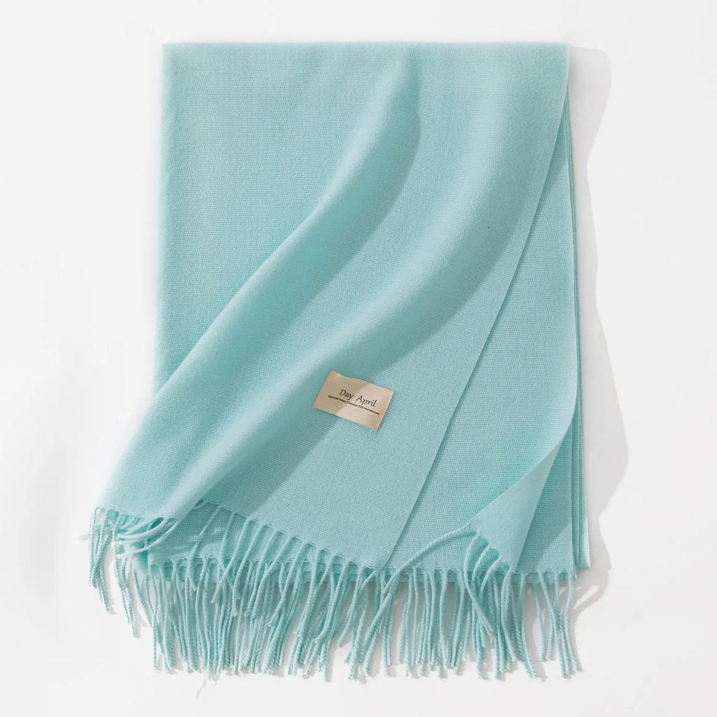 Winter Cashmere Scarves Women Warm Shawls Wraps Solid Colors Neckerchief Men Scarf Fashion Hijab Stoles Pashmina With Tassels