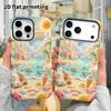 Phone Case: 2D Flat, Suitable for iPhone 18, 17, 16, 15, 14, 13, 12 Pro Protective Cases, Beach Island Castle, Perfect Christmas and Halloween Holiday