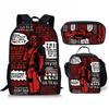 Backpack Satchel Pencil Case Three-Piece Set Student Schoolbag Cartoon Children'S Backpack