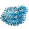 Thick/thin Cut Christmas Tree Chain Silver Blue 3m