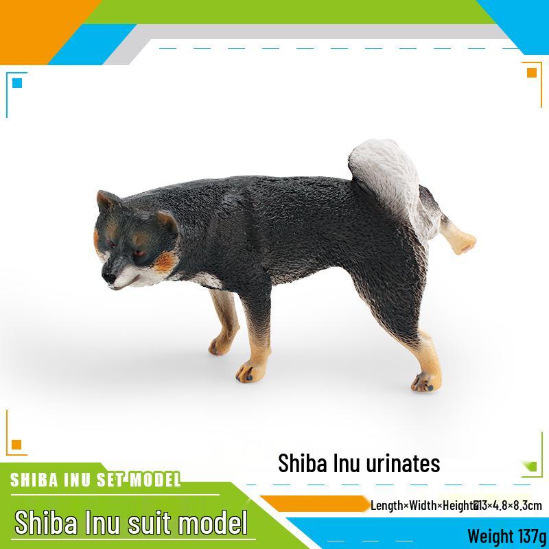 Pug Dog Model Toy for Children's Cognitive Play and Decoration