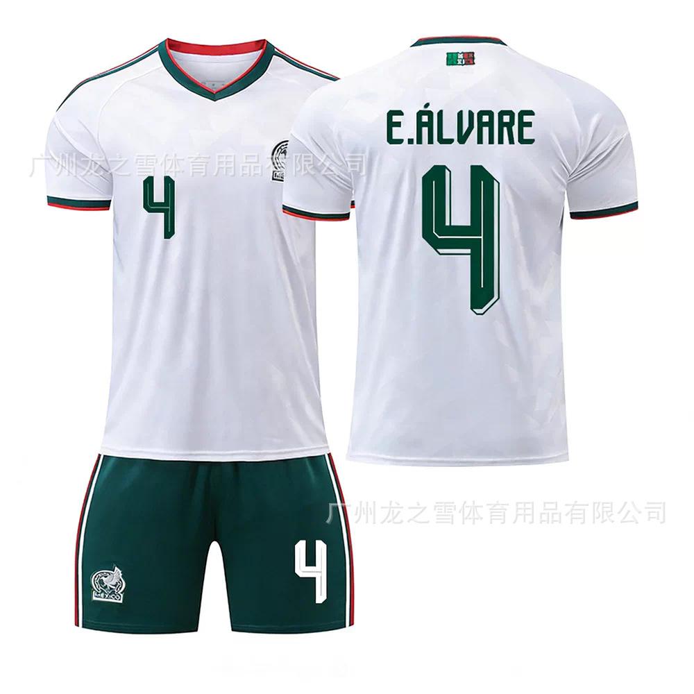 2026 World Cup Mexico away jersey 11 Jimenez 22 Lozano children s adult football jersey set 16