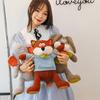 Forest animal doll cute lion elephant plush toy fox rabbit doll children accompany sleeping pillow