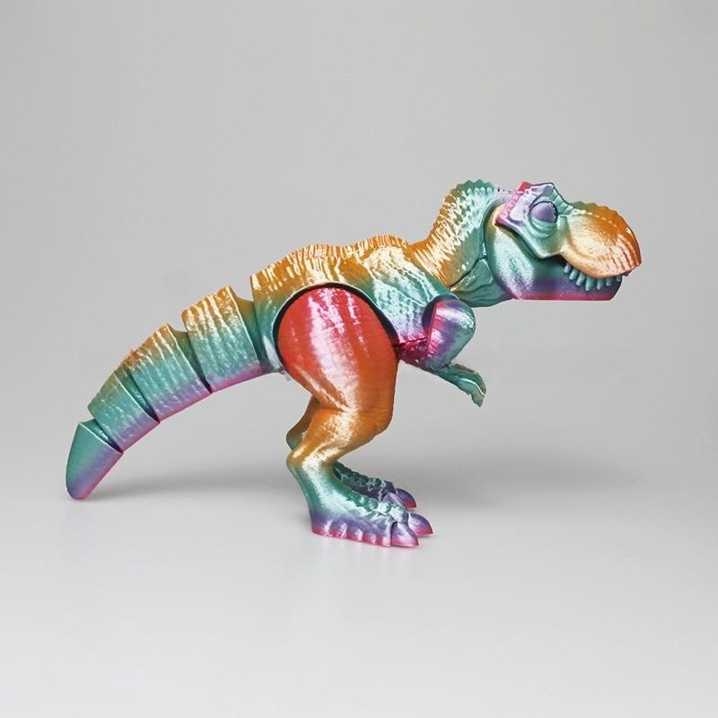 Dinosaur Figurine Collectible Art Toy With Multicolor Adjustable Joints For Kids And Giftgiving