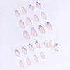 Light Purple Full-Diamond Ballet Nail Art Stickers - Removable False Nails