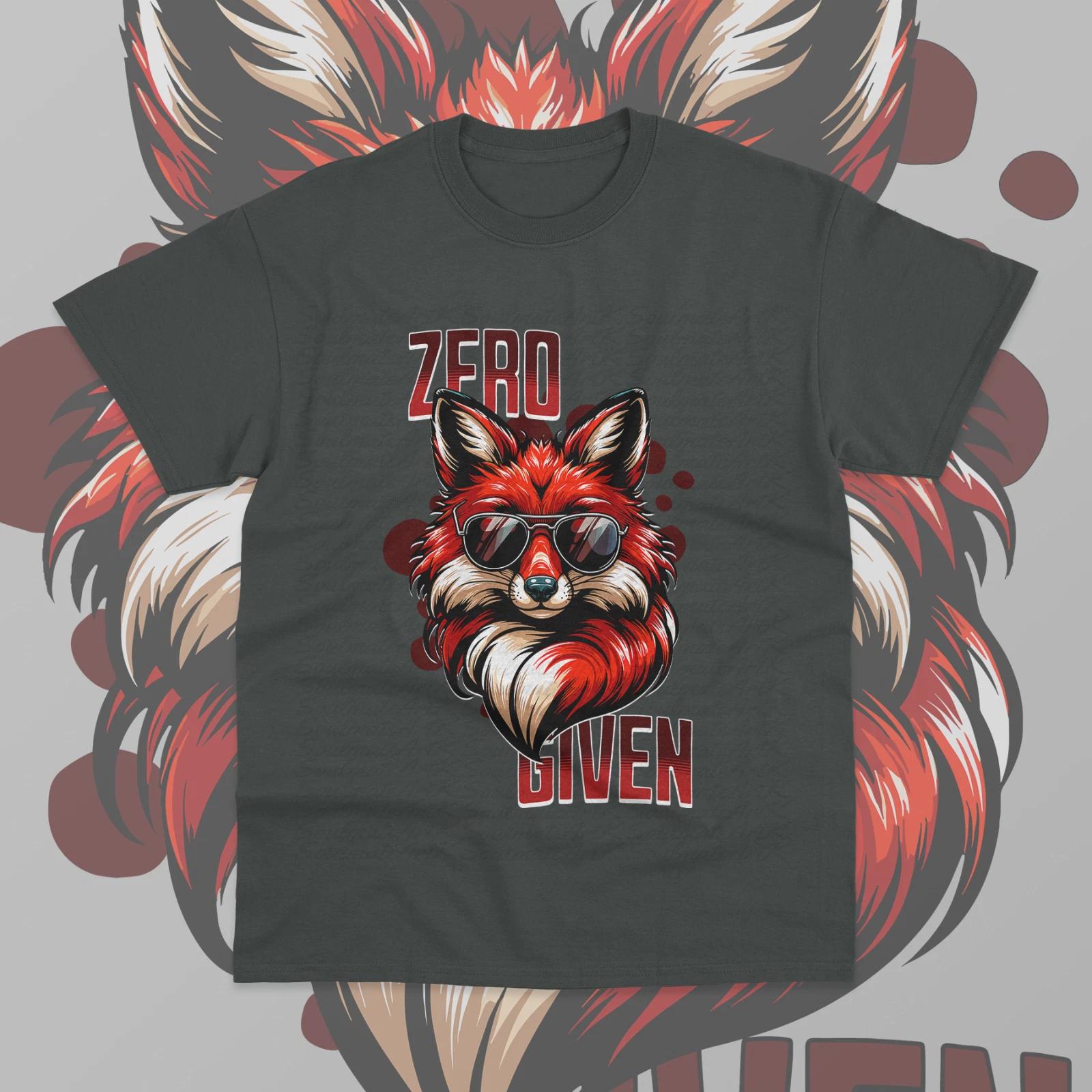 Zero Fox Given T-Shirt Funny Meme Vintage Animal Lovers Funny Graphic Shirt 2XL