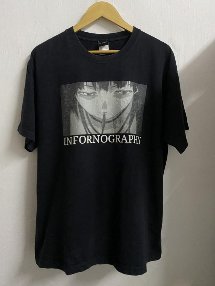 

Serial Experiment Lain Infornography Anime Black Unisex Shirt S5XL WA2704 Unisex T-Shirt M