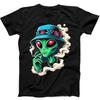 Alien Weed Pot Leaf UFO Humorous Hilarious Funny Gift Tee T Shirt 384
