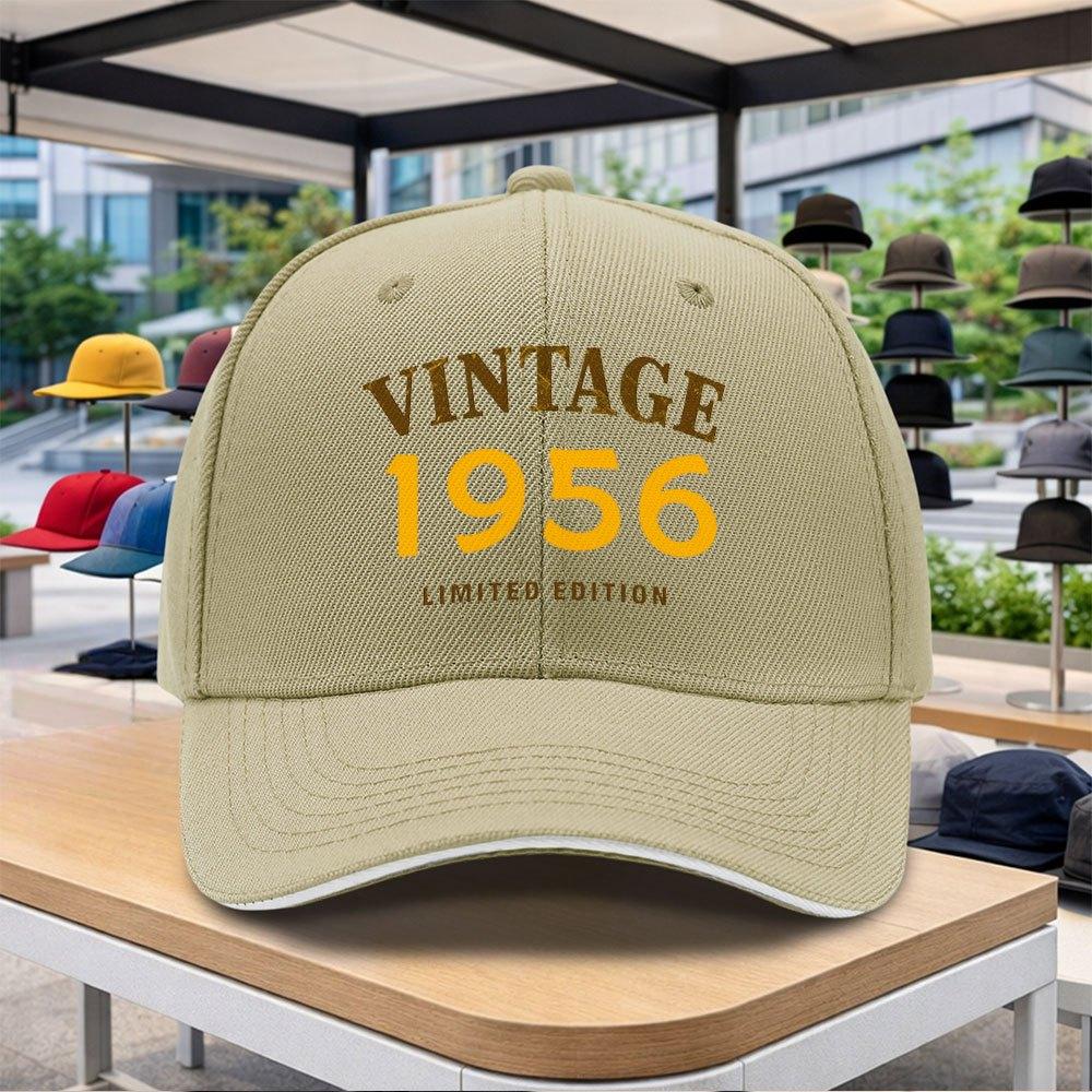 Vintage Limited Edition Adjustable Duckbill Baseball Cap Retro Outdoor Sports Cycling Music Festival HipHop Christmas Gift