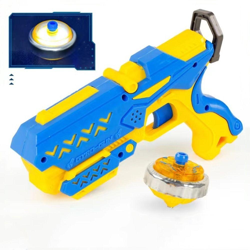 Pull Rope Rotating Gyro Luminous Spinning Top Light Drawstring Gyro  Parents and Children