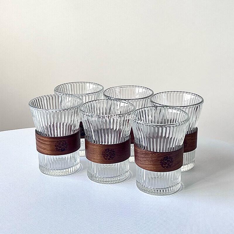 Modern Chinese Style Heat-Insulated Glass Waist Cup