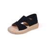 Summer 2025 Open-toed Soft Leather Sandals Comfortable Fashion Retro Versatile Flat Non-slip Fashion Casual Shoes Single Shoes