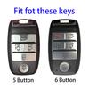 5/6-Tasten-TPU-Smart-Remote-Autoschlüsselgehäuseabdeckung für Kia Sedona Grand Carnival Snug Sorento L580 Kia Doule Carnival Keyless