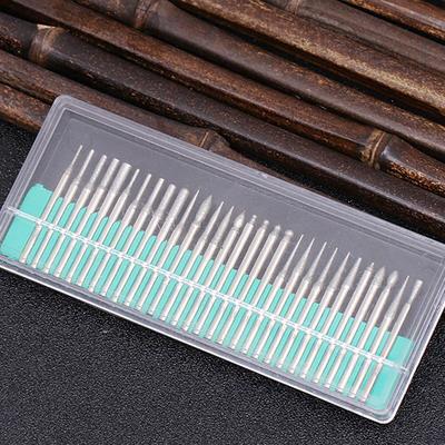 30PCS 3.0mm Mini Drill Bits Diamond Burs Grinding Wheel Abrasive Shank Wood Stone Engraving for Dremel Power Tools Accessories