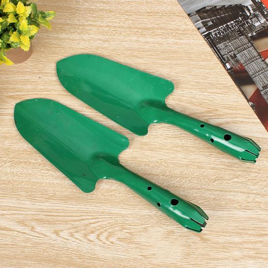 Practical Anti-corrosion Planting Shovel Multi-purpose Anti-slip Handle Metal Flower Shovel for Garden