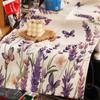 Flower Printed Table Cover Vintage Tablecloth Table Flag Linen Table Runner  Table Decor